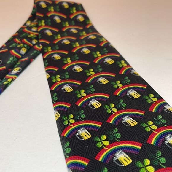 AESOP Vintage Clover & Beer St. Patrick's Day Tie - Picture 4 of 7